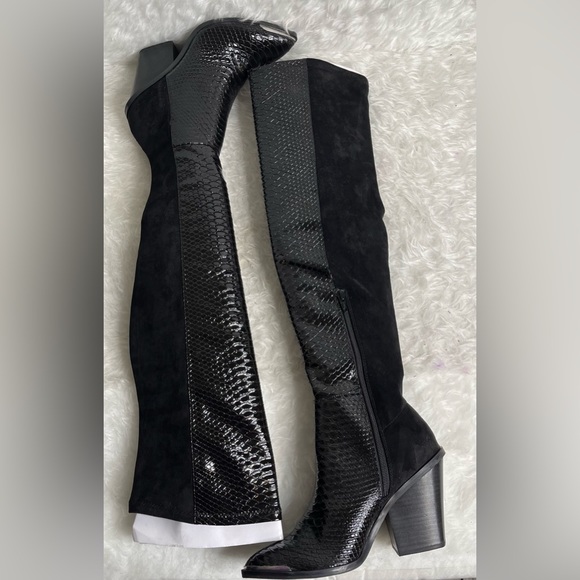 New DV Dolce Vita Jethro Over-The-Knee Boots In Black Size 8.5 - Picture 8 of 16